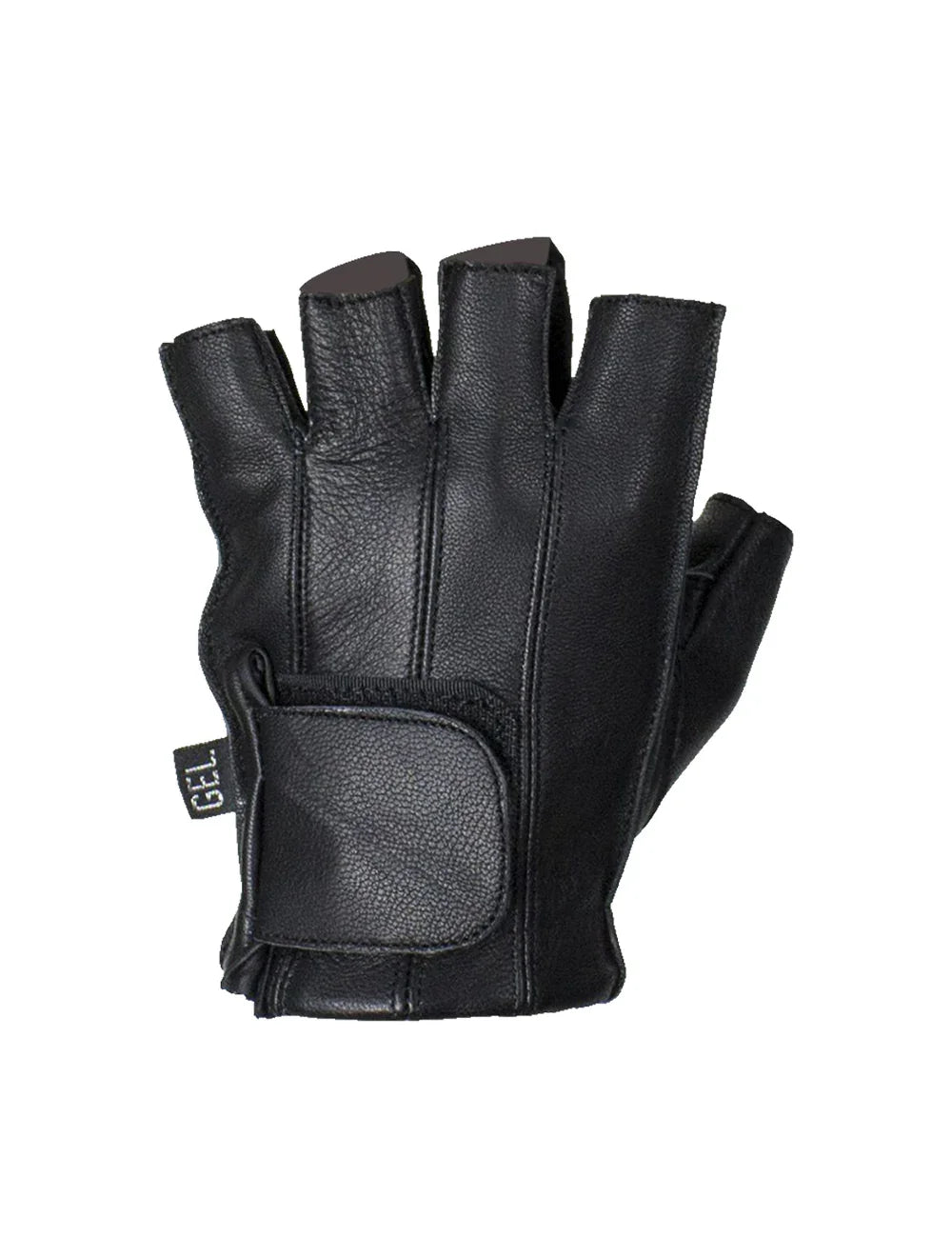 Fingerless Leather Biker Gloves