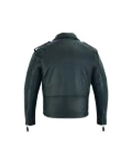 Men’s Classic Leather Motorcycle Jacket – Premium Cowhide with Gun Pocket
