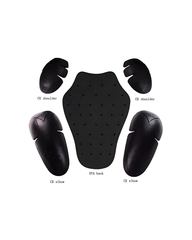CE-approved shoulder and elbow armor included in motorcycle jacket