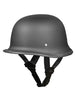 D.O.T. German Helmet Hi-Gloss Black – Retro Motorcycle Cruiser Helmet | Wide Wing Store