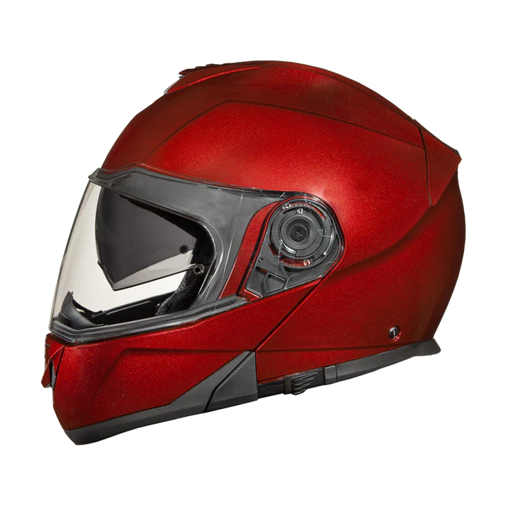 Daytona Glide Modular Black Cherry Helmet - Bluetooth, DOT Approved