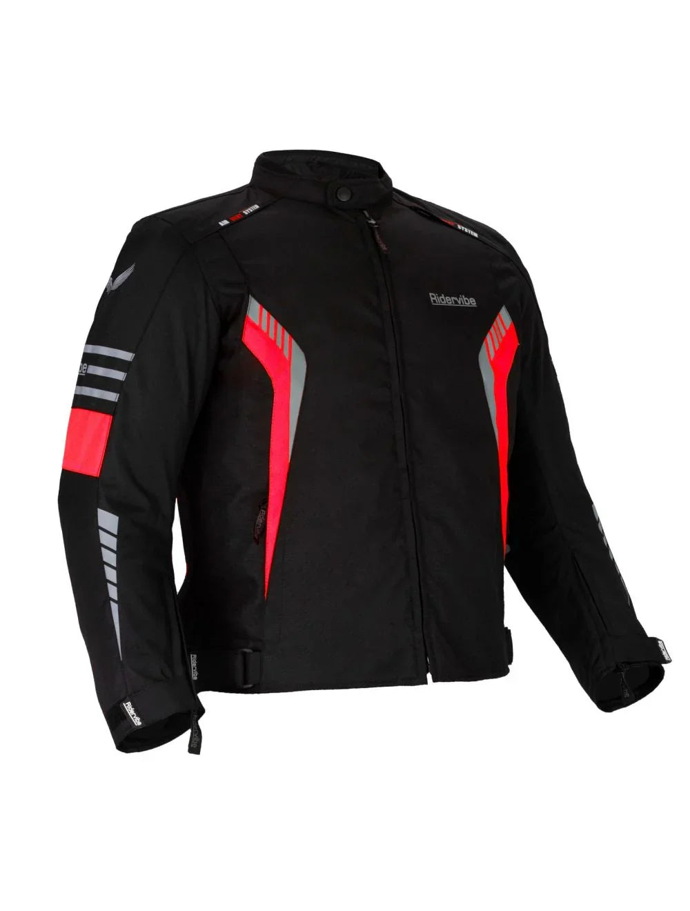 CE Armored Nylon - Red Black Waterproof Biker Jackets for Men