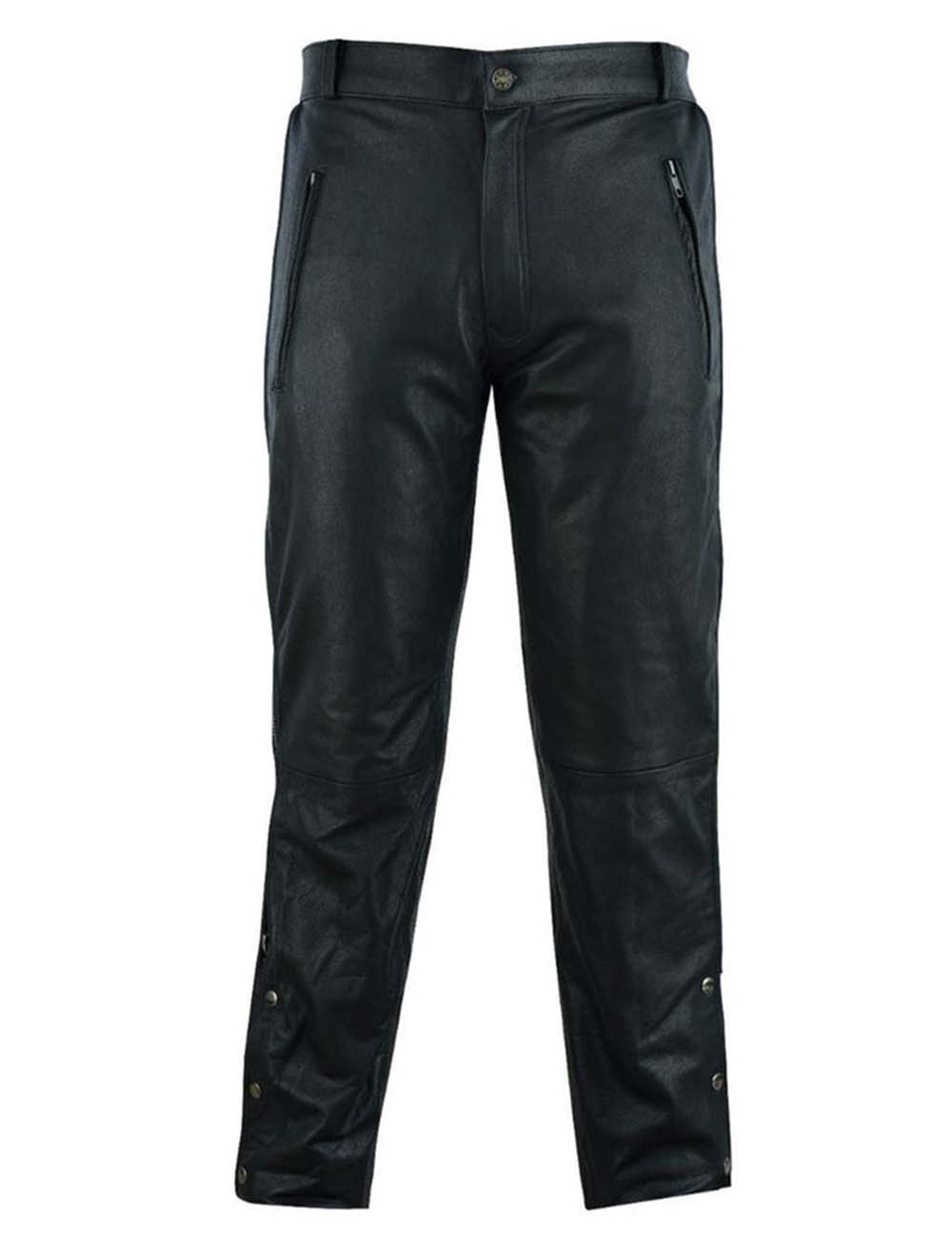 Leather Pants For Men With Zipper