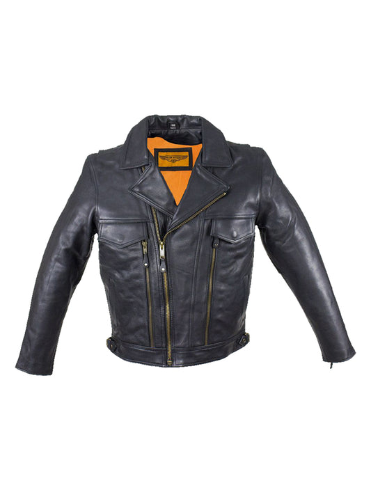 Mens Racer Jacket With Cuffs