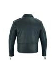 Men's Classic Leather Jacket - Premium Cowhide