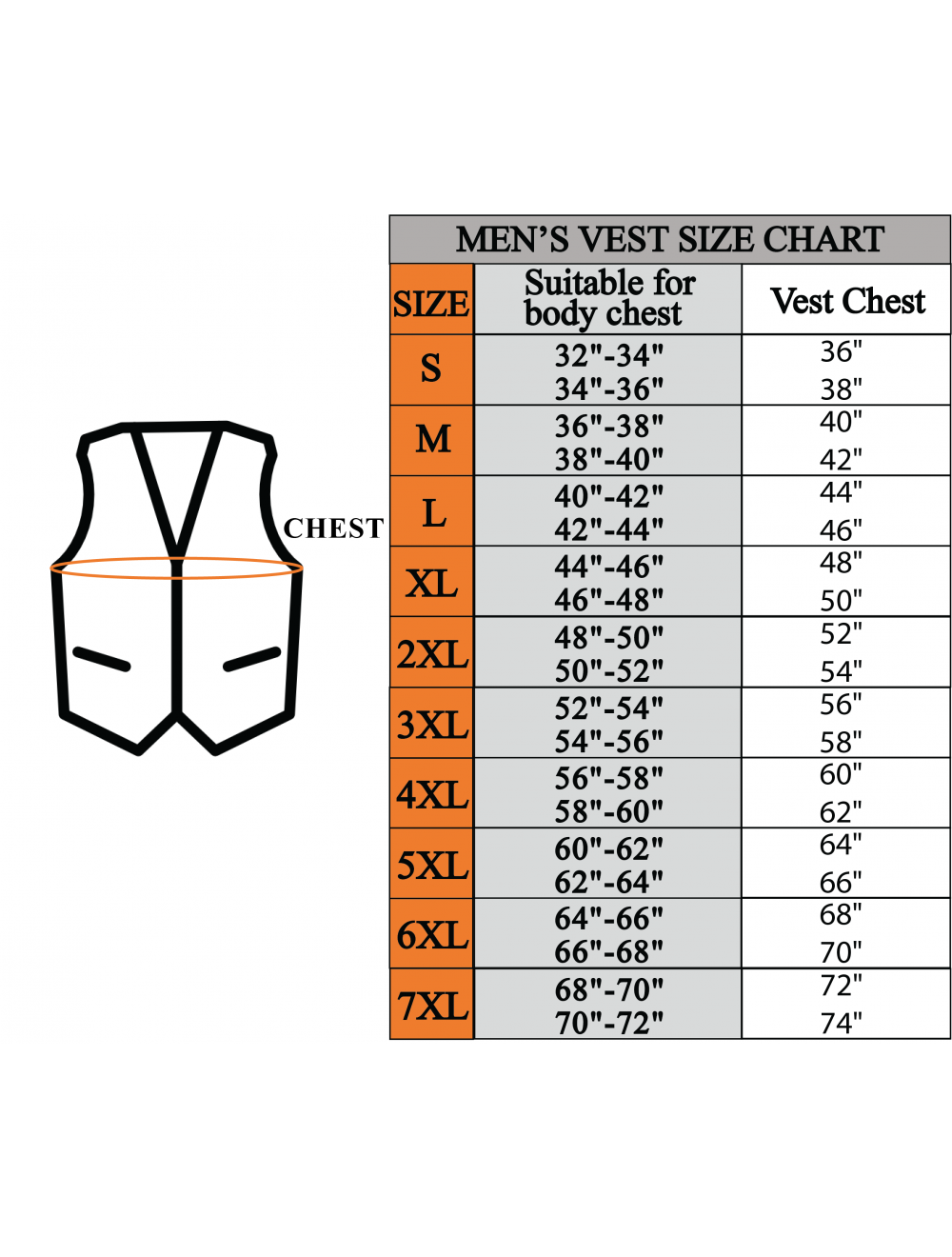 Men's Black Vest with Diamond Padding, Zipper Front