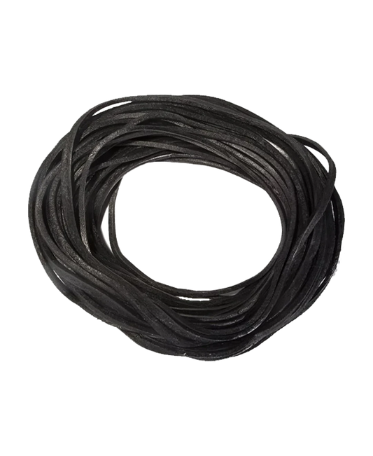 Black leather lace cord rolled – 50 feet for jewelry or crafts
