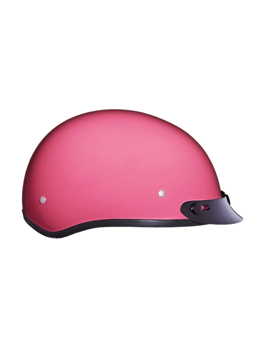 DOT Approved Daytona Skull Cap Half Shell Motorcycle Helmet - Beanie Style for Motorcycles, Cruisers, Scooters, and Mopeds - Hi-Gloss Pink