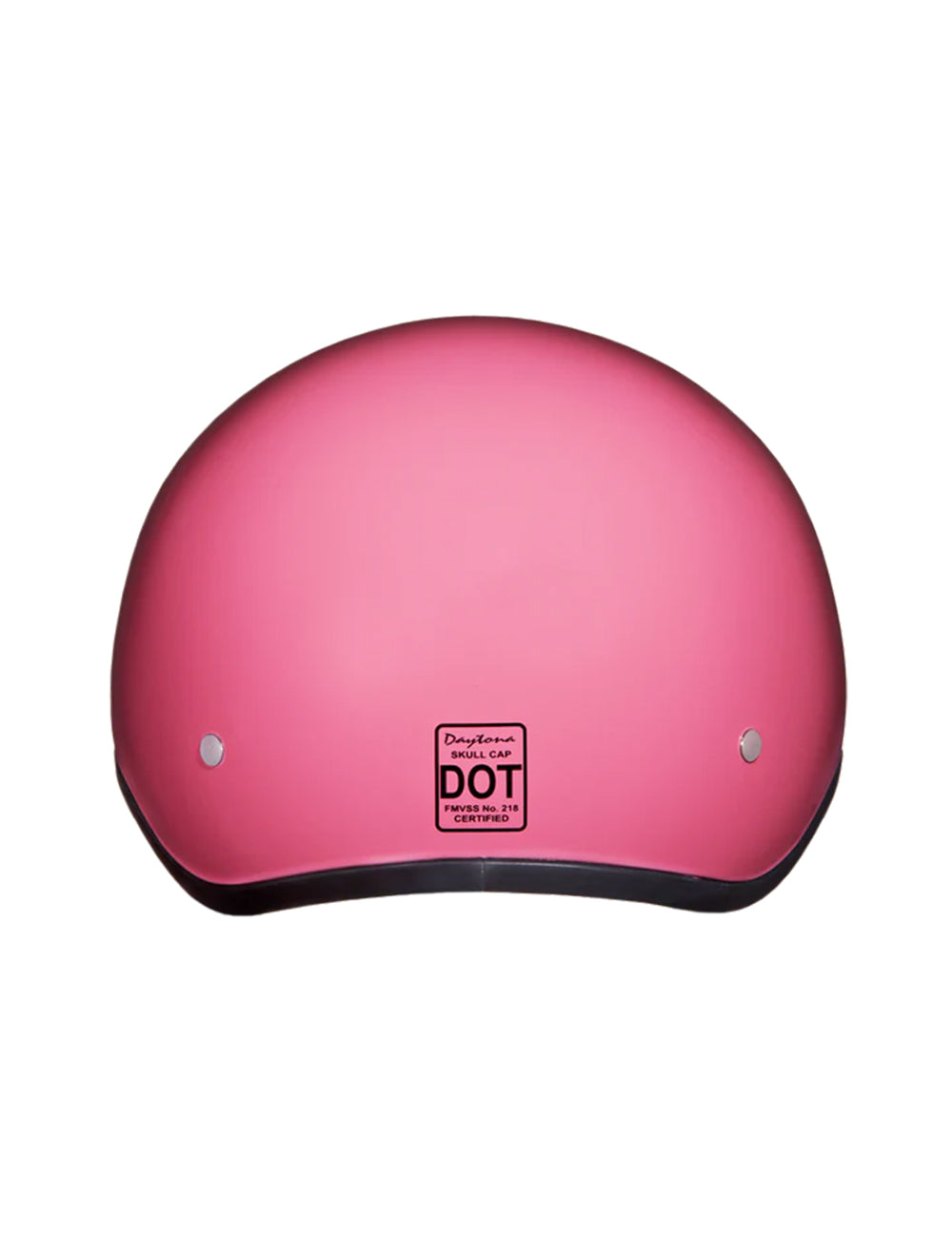 DOT Approved Daytona Skull Cap Half Shell Motorcycle Helmet - Beanie Style for Motorcycles, Cruisers, Scooters, and Mopeds - Hi-Gloss Pink