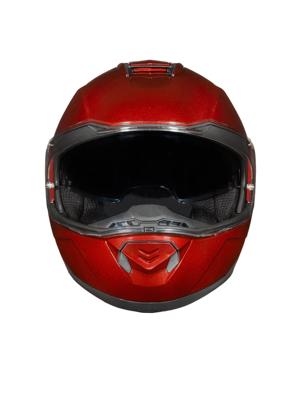 Daytona Glide Modular Motorcycle Helmet - DOT Approved, Bluetooth Ready, Dual Visor, Men/Women/Youth - Black Cherry