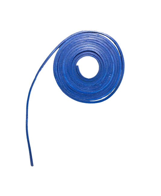 Premium Blue Leather Laces – 6 Feet Long for Crafts and Boots