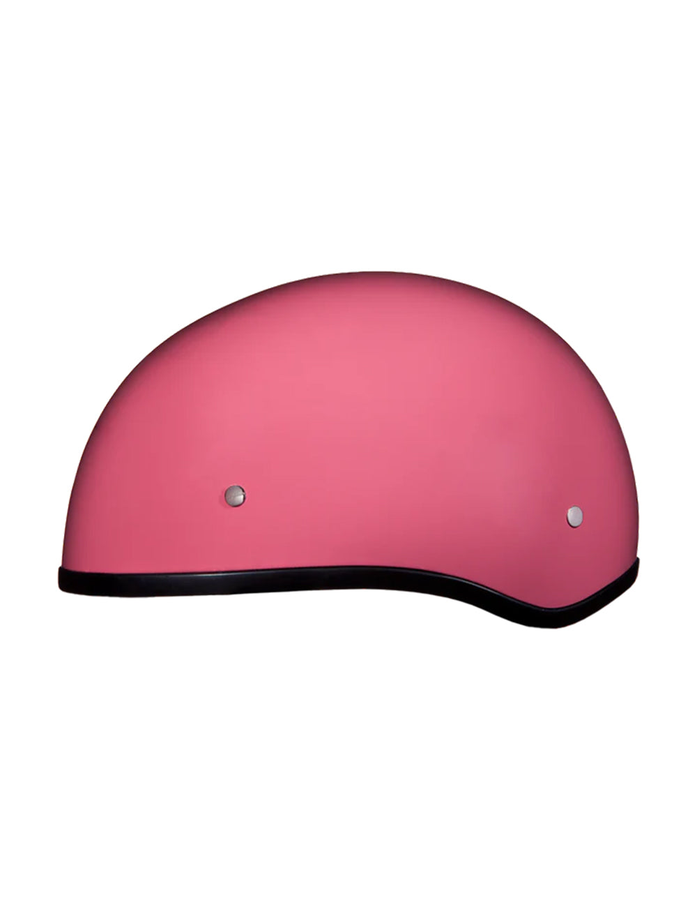 DOT Approved Daytona Skull Cap Half Shell Motorcycle Helmet - Beanie Style for Motorcycles, Cruisers, Scooters, and Mopeds W/O Visor- Hi-Gloss Pink