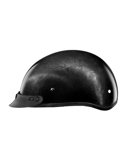 DOT Approved Daytona Skull Cap Half Shell Motorcycle Helmet - Beanie Style for Motorcycles, Cruisers, Scooters, and Mopeds - Hi-Gloss Black