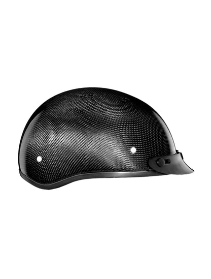 DOT Approved Daytona Skull Cap Half Shell Motorcycle Helmet - Beanie Style for Motorcycles, Cruisers, Scooters, and Mopeds - Hi-Gloss Black