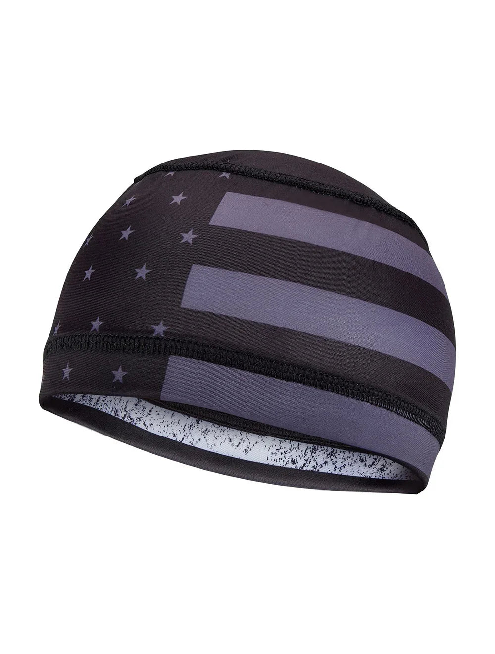 Black and Grey USA Flag Helmet Liner Cap
