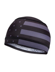 Black and Grey USA Flag Helmet Liner Cap
