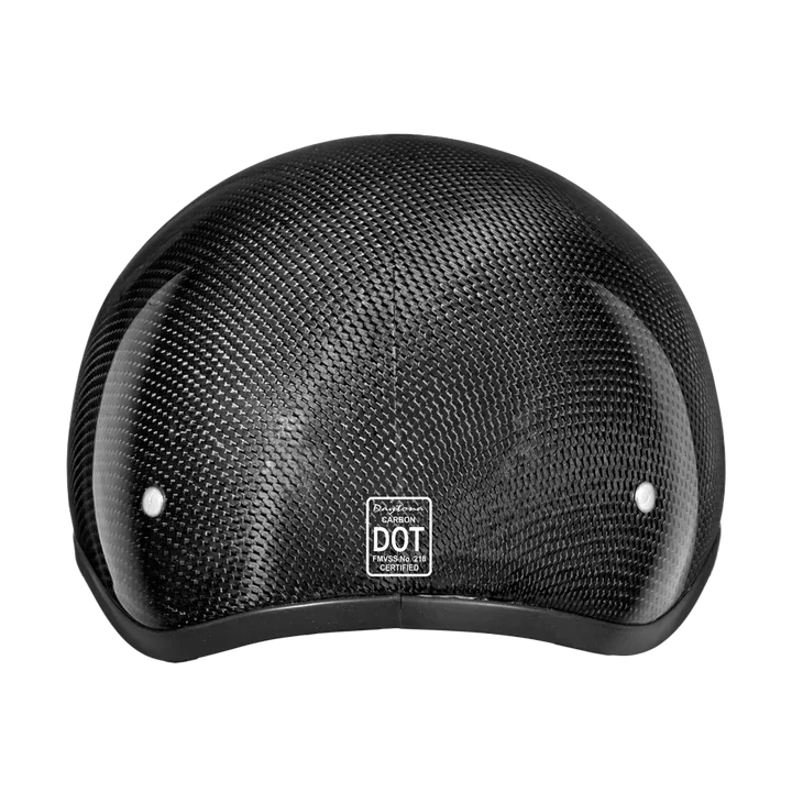 Inside view of moisture-wicking liner in Carbon Fiber Skull Cap 1/2 Shell Helmet – Wide Wing Store