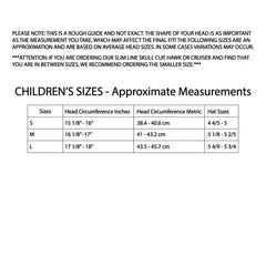 D.O.T. Skull Cap Jr. Helmet Size Chart & Guide –
Wide Wing Store