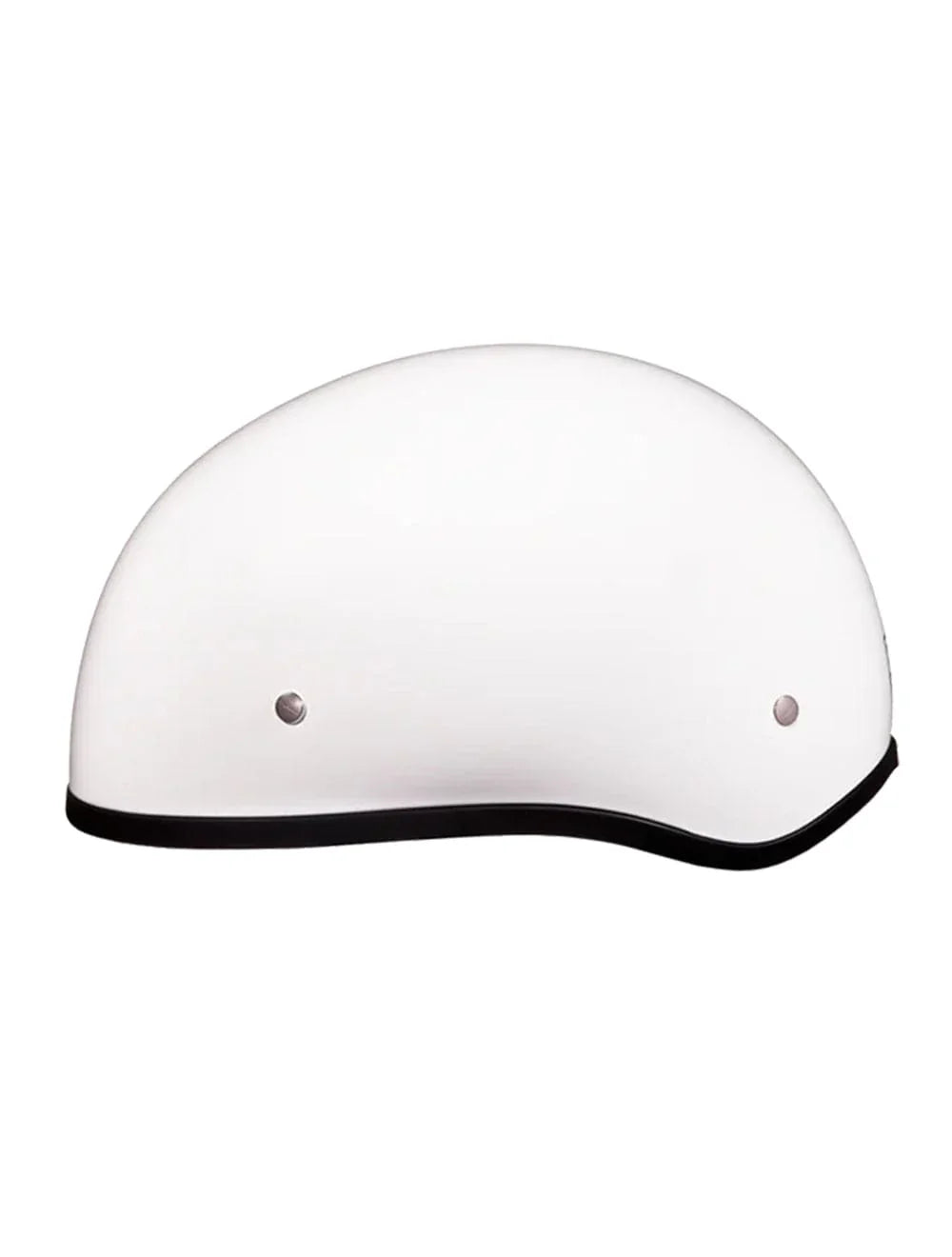 Interior padding view of Daytona Skull Cap Half Shell Helmet White – Comfortable EPS Liner and Fit