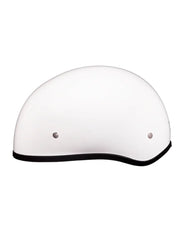 Interior padding view of Daytona Skull Cap Half Shell Helmet White – Comfortable EPS Liner and Fit