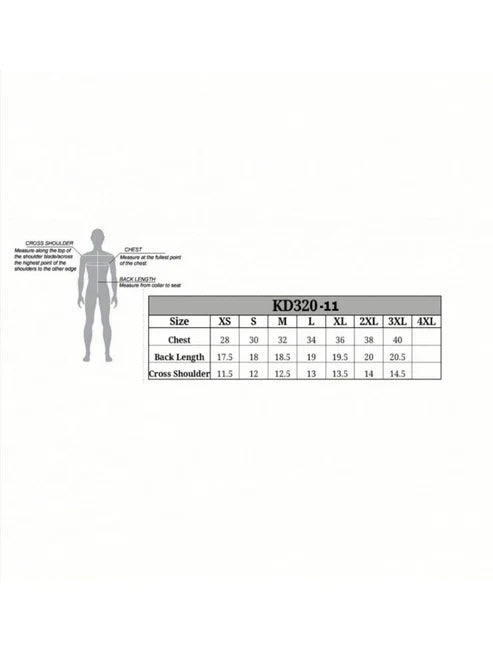 Kids Motorcycle Club Vest size chart – XS to 4XL youth sizing guide