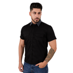 Premium Mechanic Short Sleeve Motorcycle Shirt Grey/Black with Reflective Back – Wide Wing Store