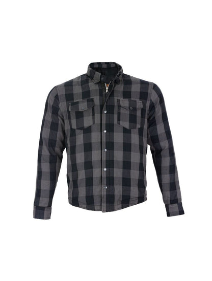 Mens Plaided Flannel Shirt 100 % Cotton, Comfortable Fit, Sleak Design, Quilted Inner Lining