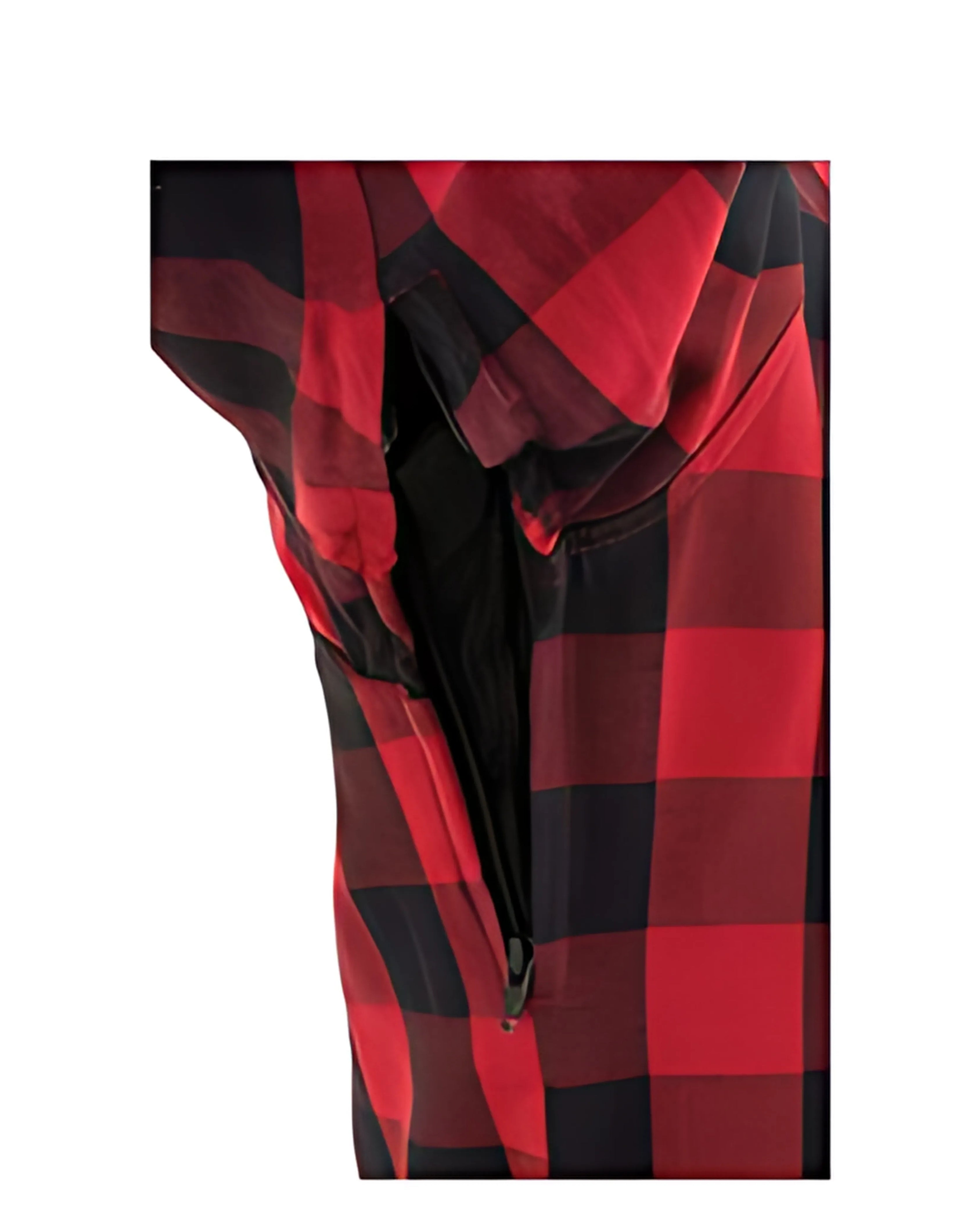 Underarm zipper view for airflow and added ventilation during hot rides