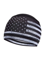 Vintage Look Black USA Flag Skull Cap