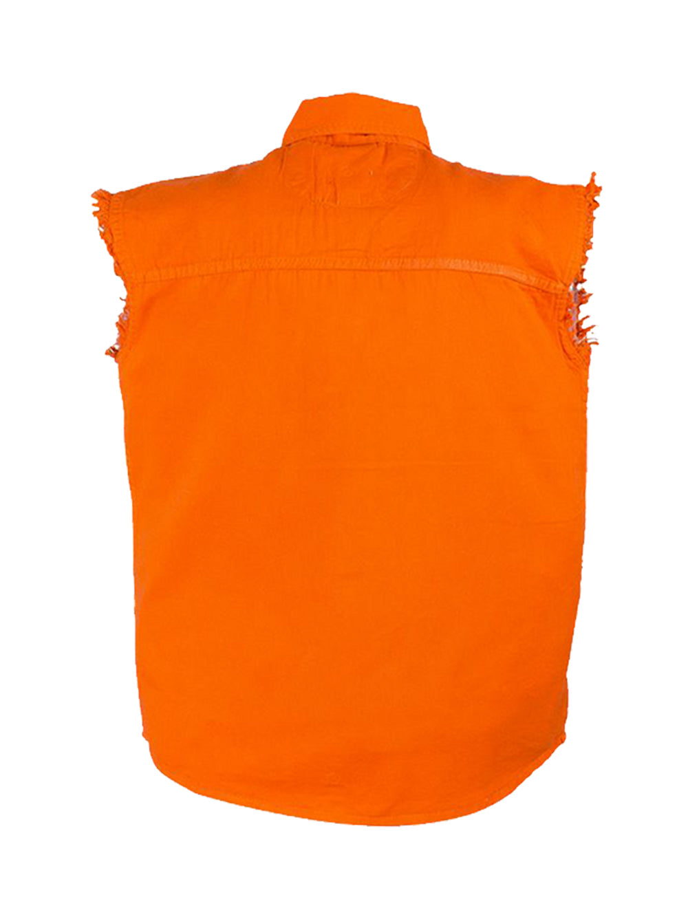 Orange Sleeveless Shirt - Premium Quality Men's Orange Sleeveless Shirt