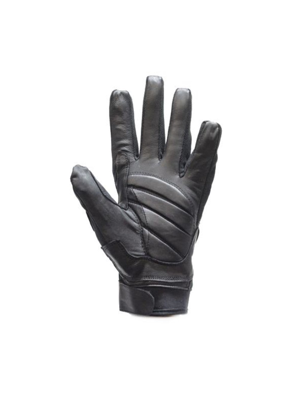 Leather Black Mesh Gloves