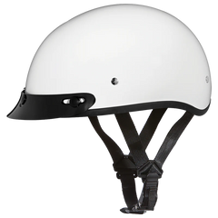DOT Approved Daytona Skull Cap Half Shell Motorcycle Helmet - Beanie Style for Motorcycles, Cruisers, Scooters, and Mopeds