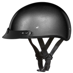 DOT Approved Daytona Skull Cap Half Shell Motorcycle Helmet - Beanie Style for Motorcycles, Cruisers, Scooters, and Mopeds