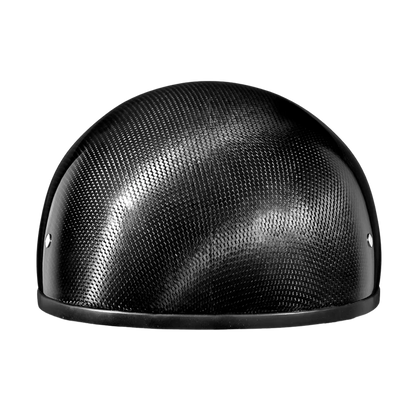 D.O.T. Skull Cap W/O Visor- Grey Carbon Fiber