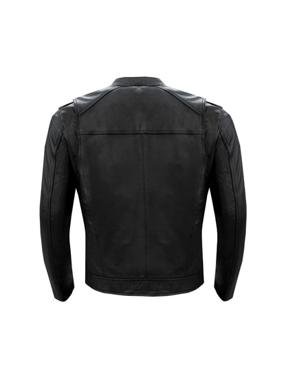 Men's Leather Jacket Z/O lining