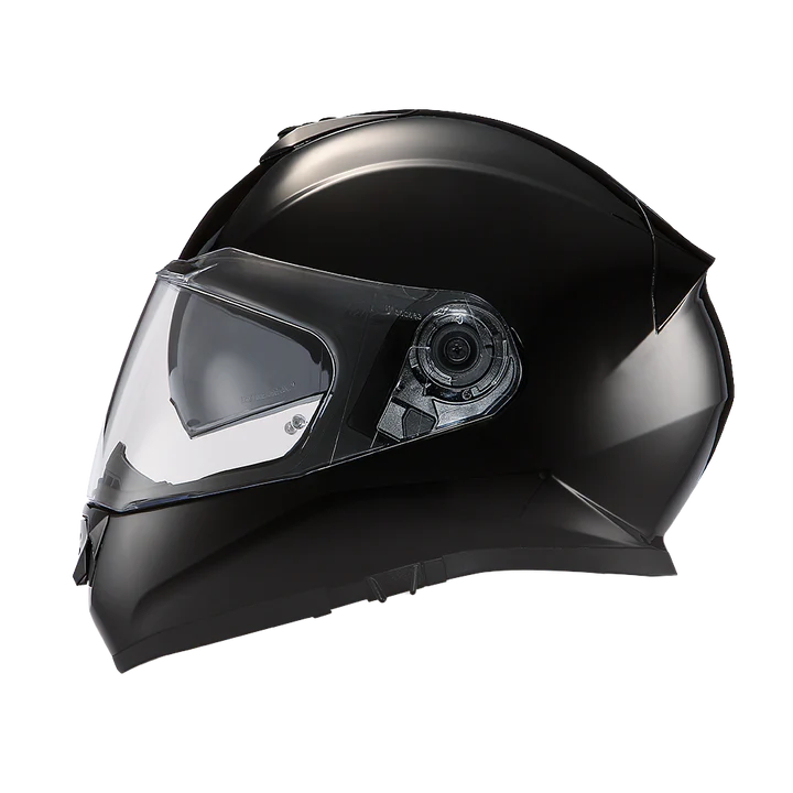 Daytona Detour Hi Gloss Black Full Face Motorcycle Helmet