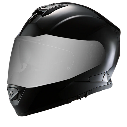 Daytona Detour Hi Gloss Black Full Face Motorcycle Helmet