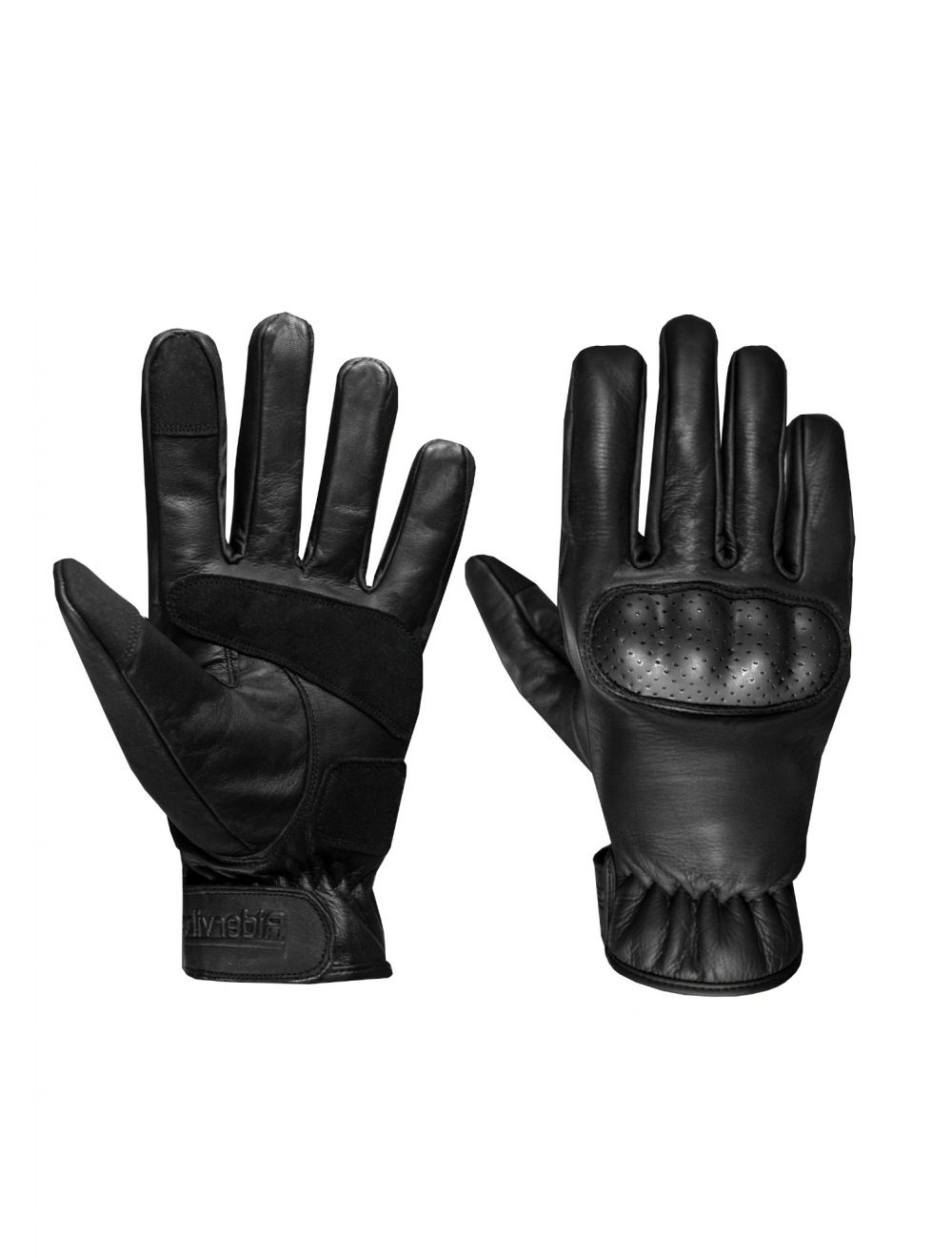 Black Motorcycle riding Gloves