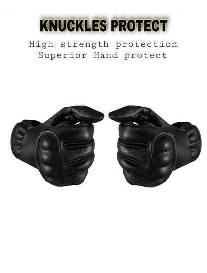 Black Motorcycle riding Gloves