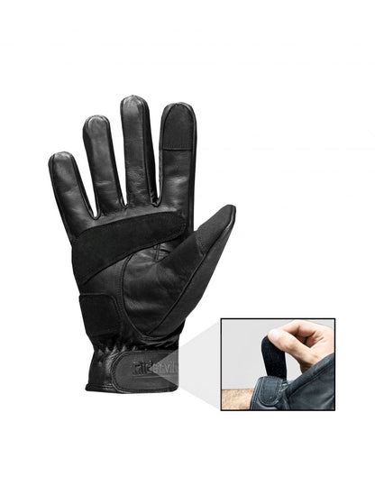 Black Motorcycle riding Gloves