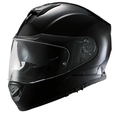 Daytona Detour Hi Gloss Black Full Face Motorcycle Helmet