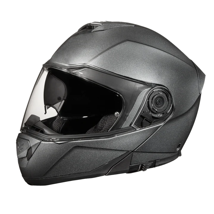 Daytona Glide Modular Bluetooth Ready Grey Metallic Helmet