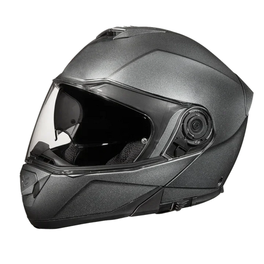 Daytona Glide Modular Bluetooth Ready Grey Metallic Helmet