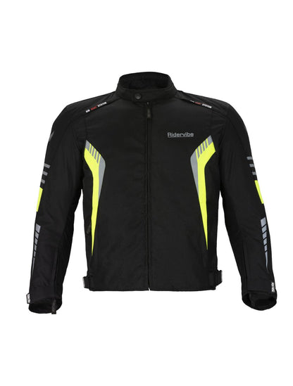 Neon & Black CE Armored Waterproof Motorcycle Jacket