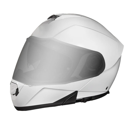 Daytona Glide Modular DOT Approved Bluetooth - Hi-Gloss White Helmet