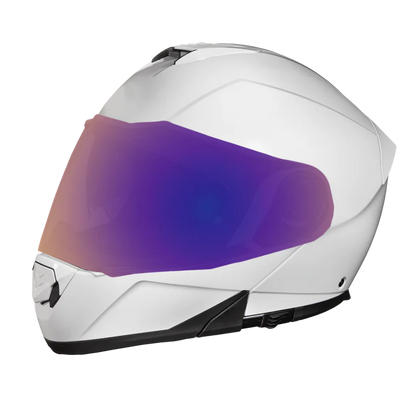 Daytona Glide Modular DOT Approved Bluetooth - Hi-Gloss White Helmet