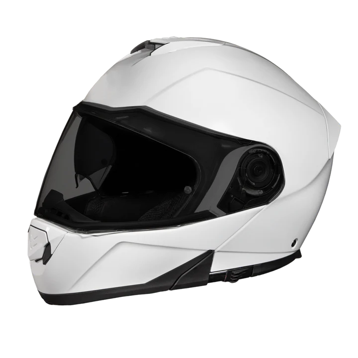 Daytona Glide Modular DOT Approved Bluetooth - Hi-Gloss White Helmet