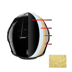 Daytona Detour Hi Gloss Black Full Face Motorcycle Helmet