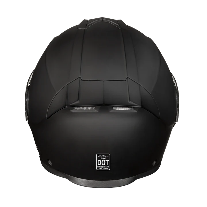 Daytona Glide Modular Dull Black Bluetooth Helmet - DOT Approved