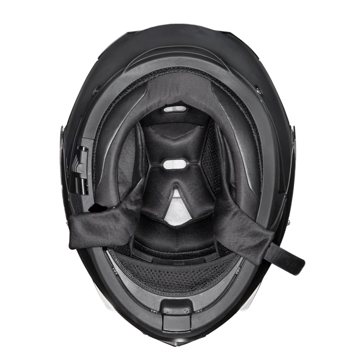 Daytona Glide Modular Dull Black Bluetooth Helmet - DOT Approved